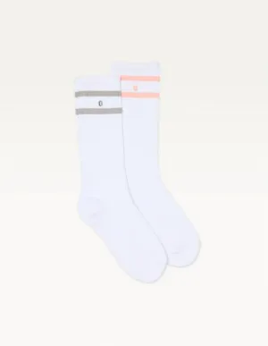 2-Pair Sock Pack - Grey and Pink Sport
