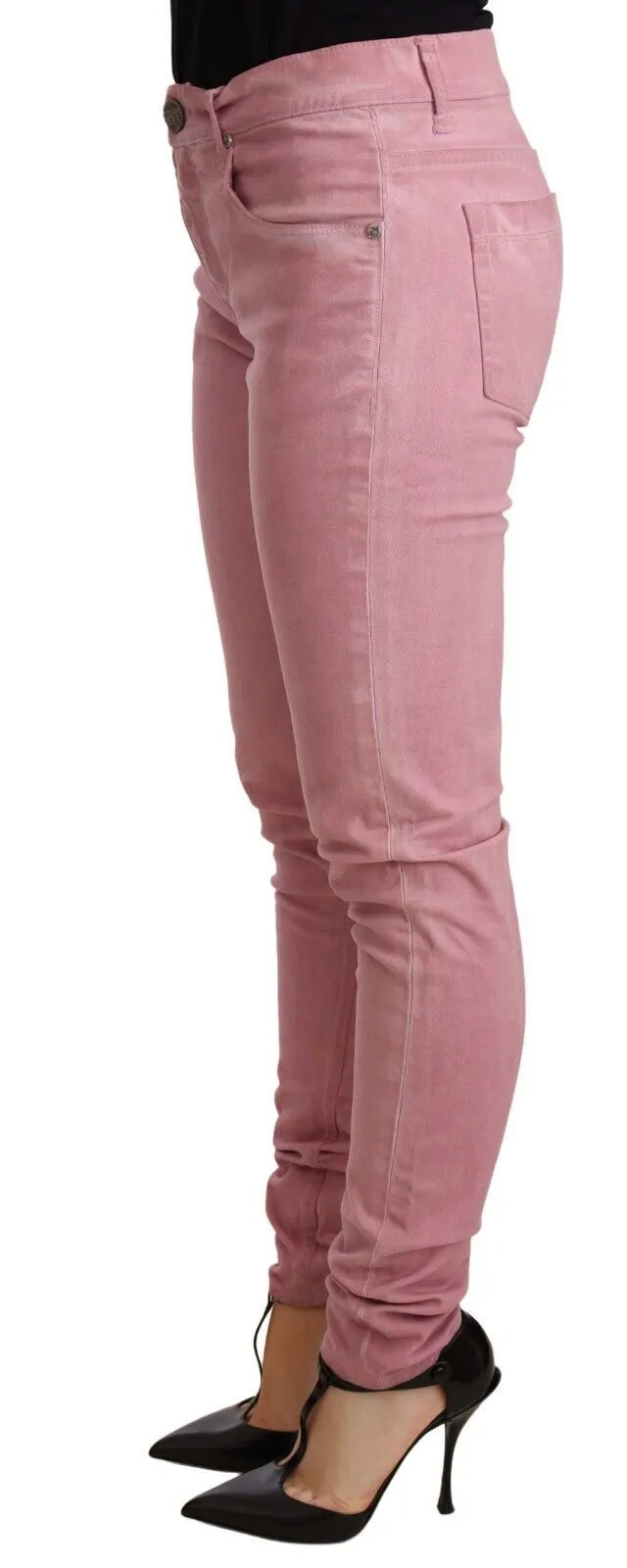 Acht Pantalon Skinny Femme Slim Fit en Coton Bleu