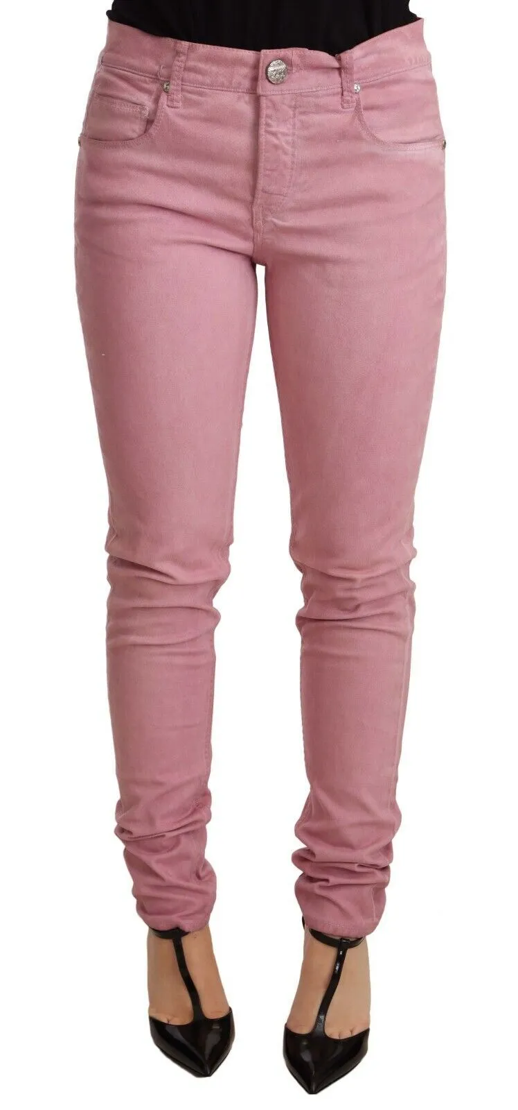 Acht Pantalon Skinny Femme Slim Fit en Coton Bleu