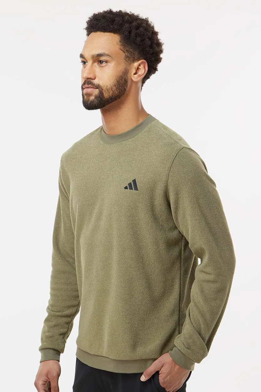 Sweat-shirt à col rond Adidas pour homme - Olive Strata