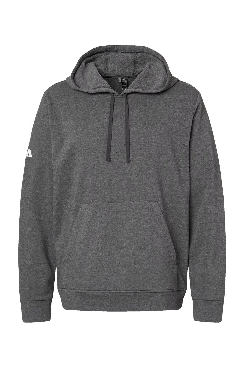 Adidas Sweat à capuche pour homme avec poche kangourou - Gris foncé chiné - Liquidation