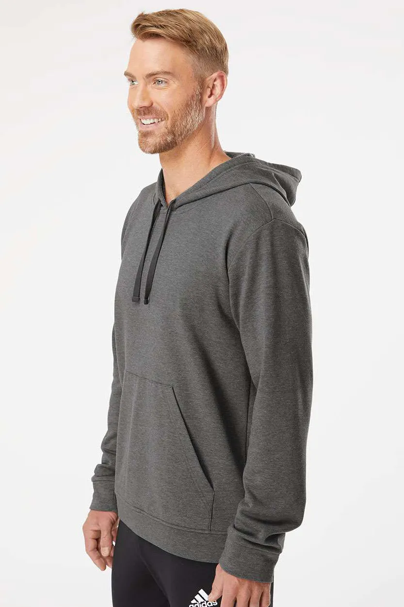 Adidas Sweat à capuche pour homme avec poche kangourou - Gris foncé chiné - Liquidation