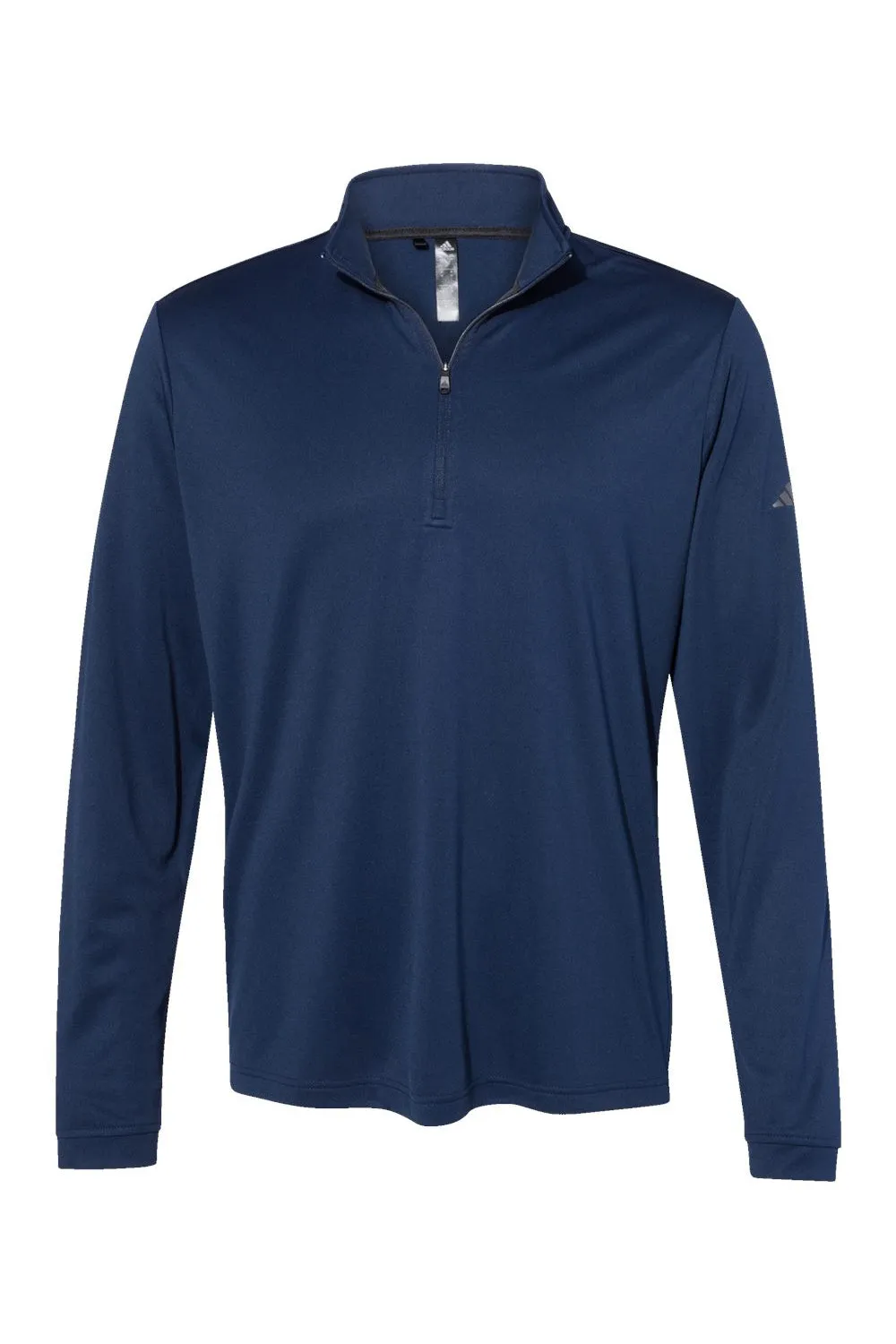Adidas Sweat à capuche 1/4 zip pour homme UPF 50  - Bleu marine universitaire