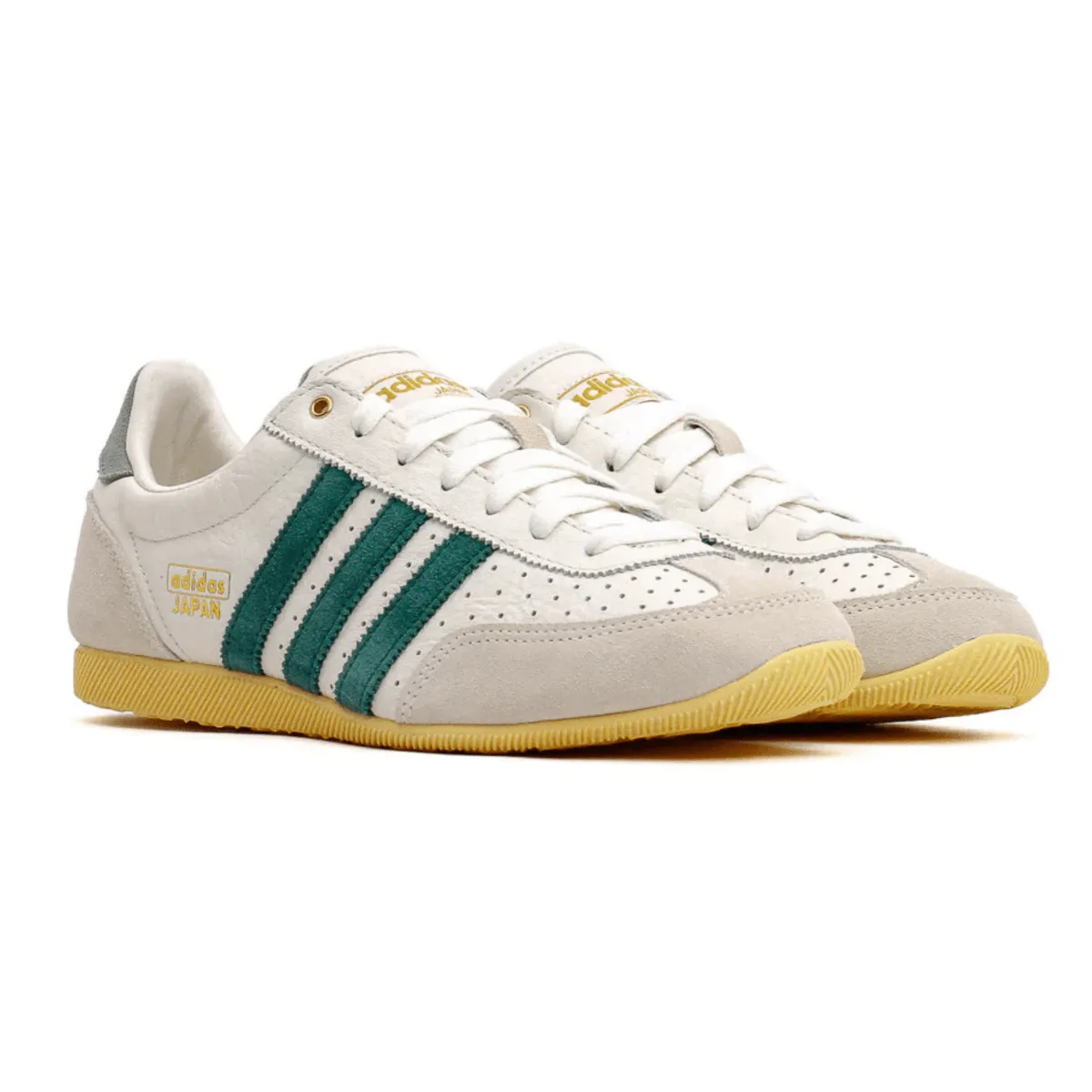 Adidas Femme Japon Blanc Cassé/Vert Universitaire/Reflet Orange