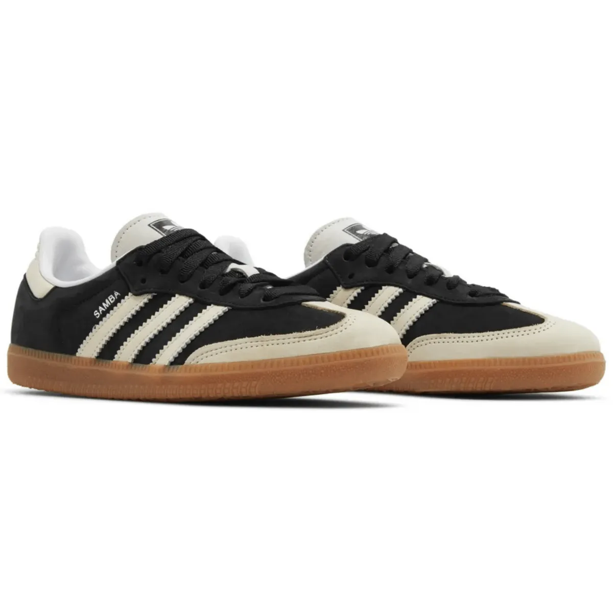 Adidas Femme Samba OG Noir Fondamental/Blanc Merveille/Argent Métallisé