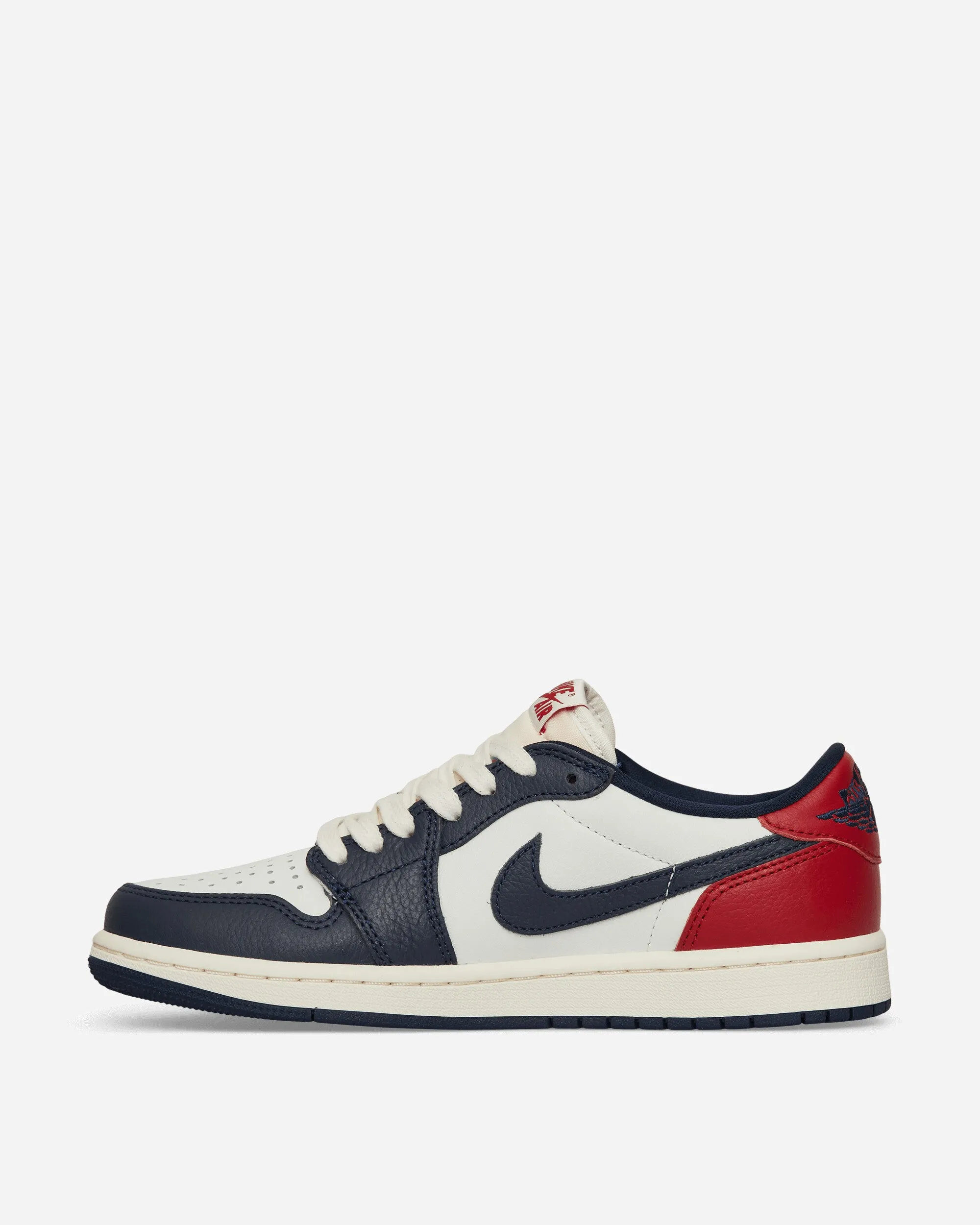 Chaussures Air Jordan 1 Low OG Rouge Gymnase / Bleu Marine Minuit