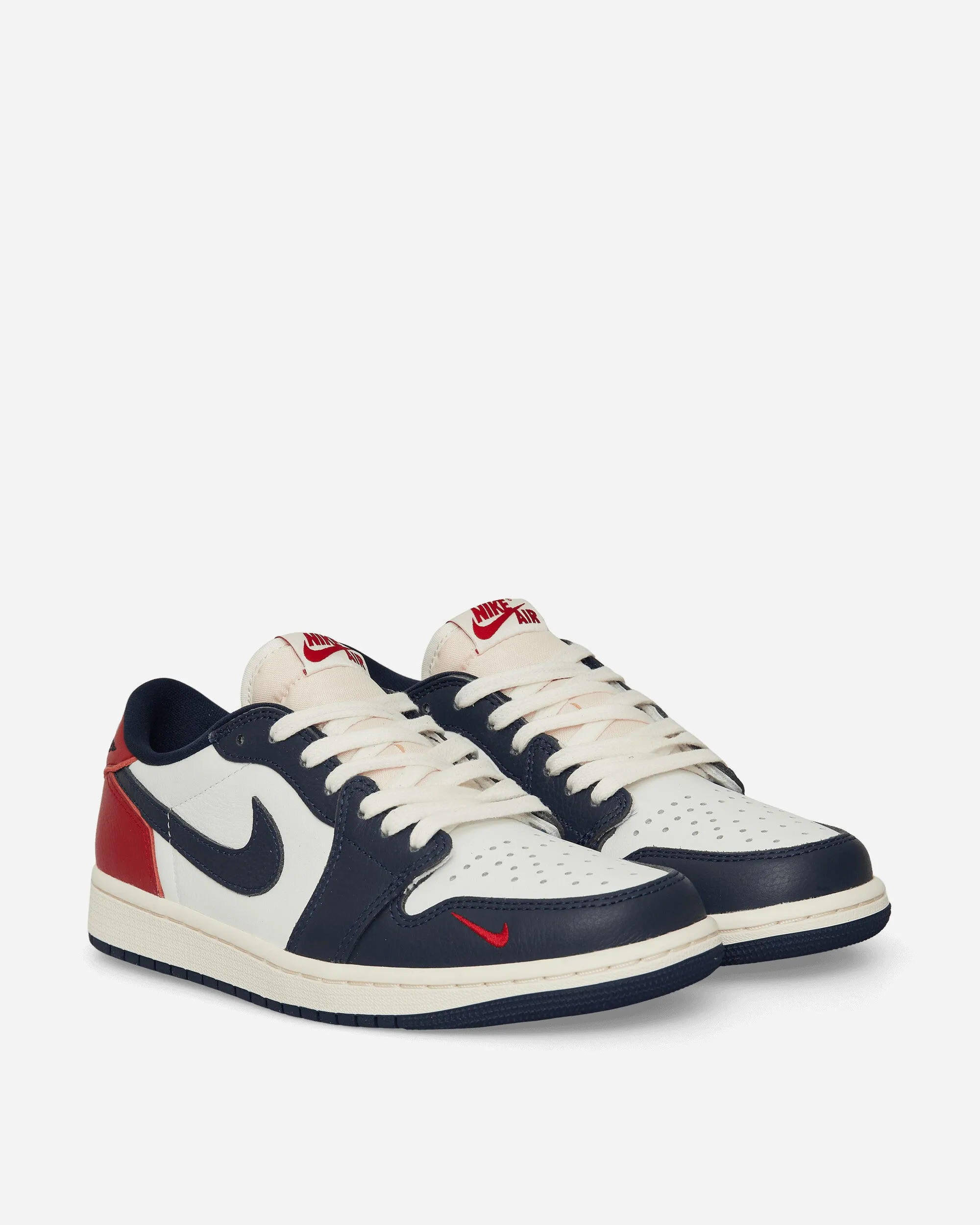 Chaussures Air Jordan 1 Low OG Rouge Gymnase / Bleu Marine Minuit