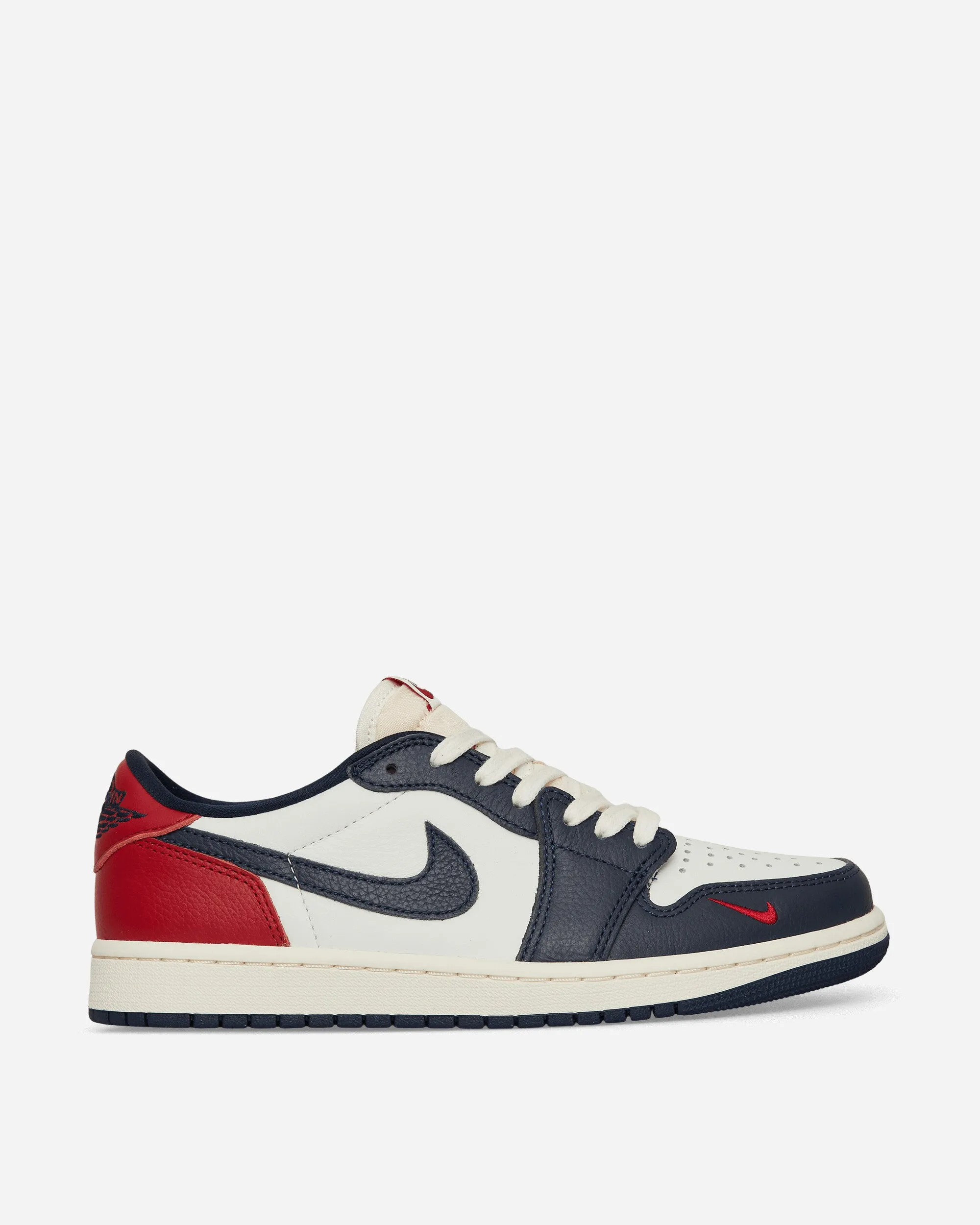 Chaussures Air Jordan 1 Low OG Rouge Gymnase / Bleu Marine Minuit