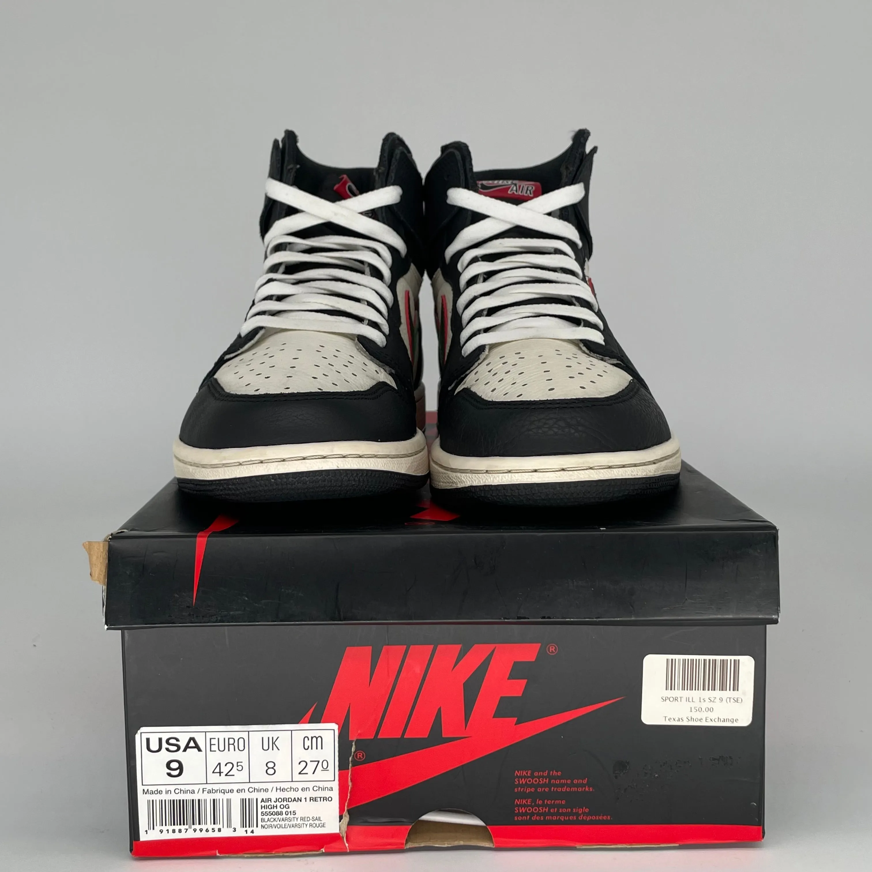 AIR JORDAN 1 SPORTS ILLUSTRÉ TAILLE 9 555088-015