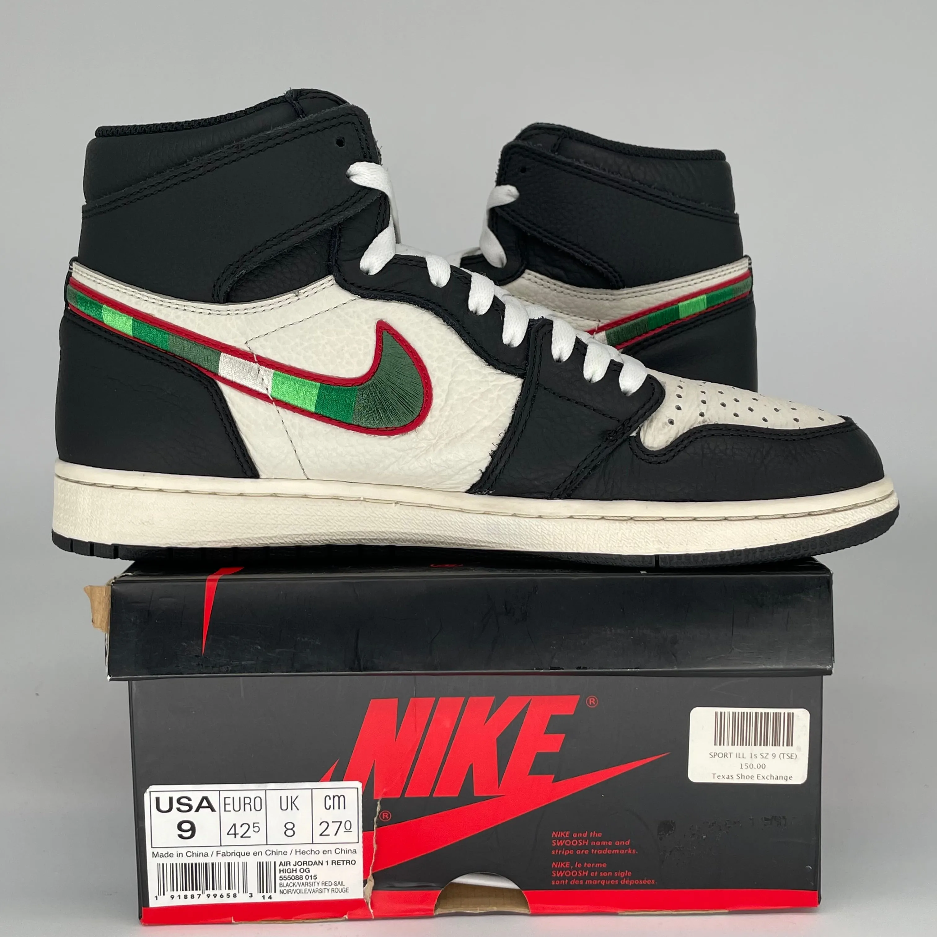 AIR JORDAN 1 SPORTS ILLUSTRÉ TAILLE 9 555088-015