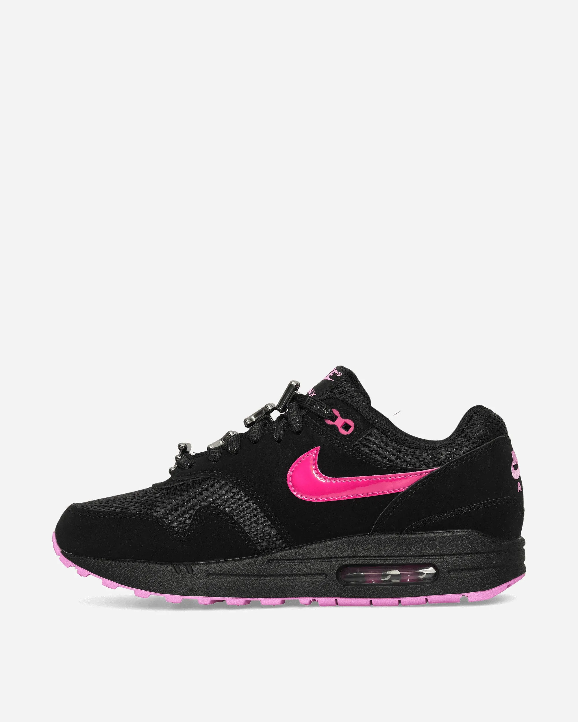 Air Max 1 Chaussures de Sport Premium Noir / Rose Ludique