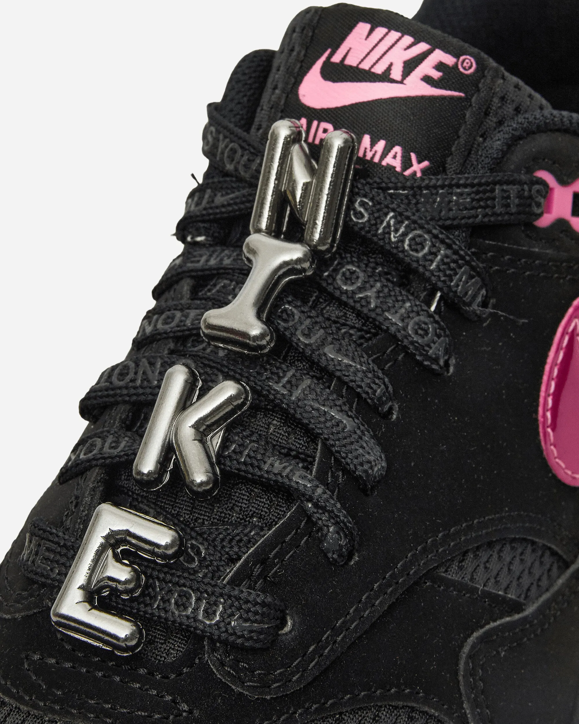 Air Max 1 Chaussures de Sport Premium Noir / Rose Ludique