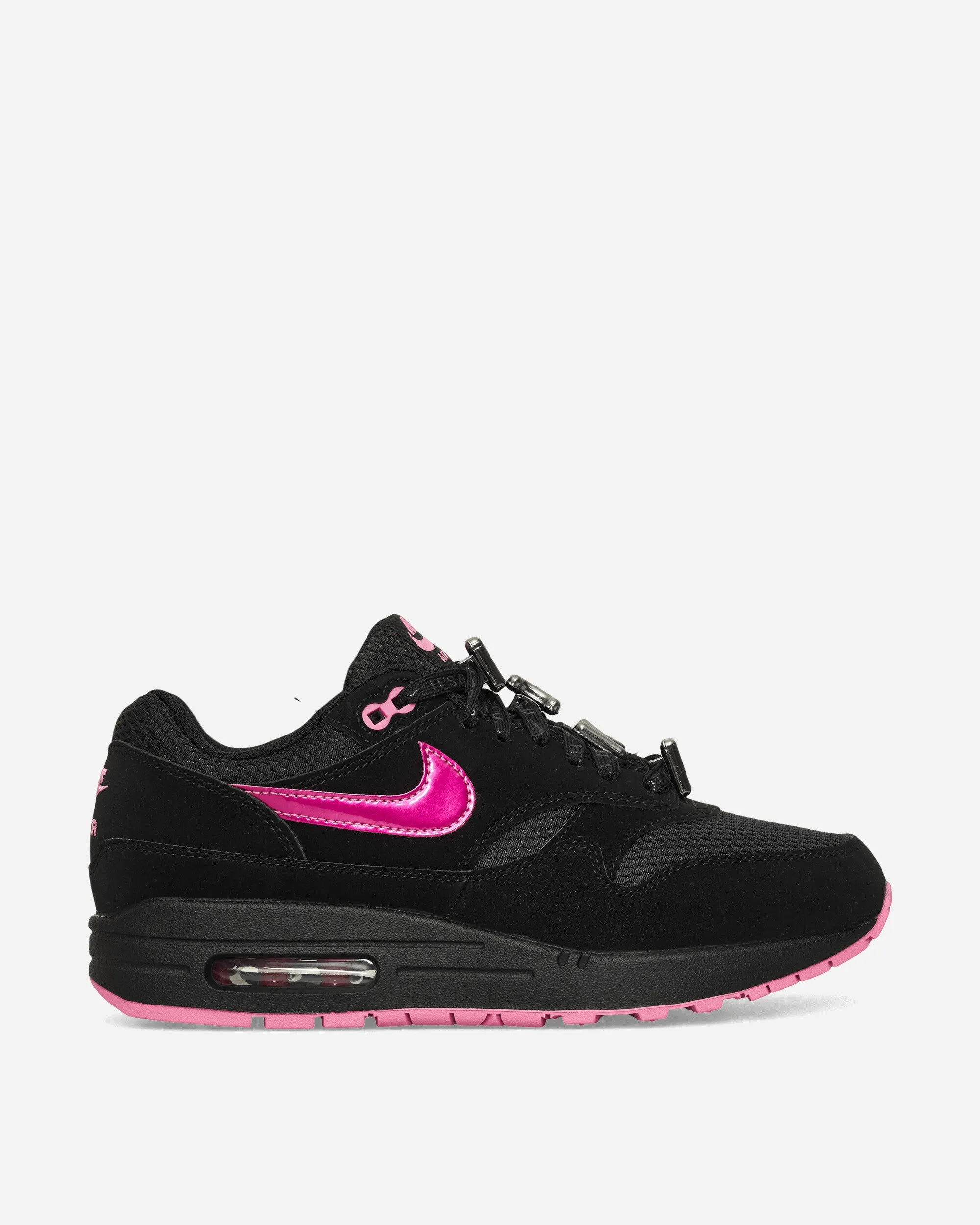 Air Max 1 Chaussures de Sport Premium Noir / Rose Ludique