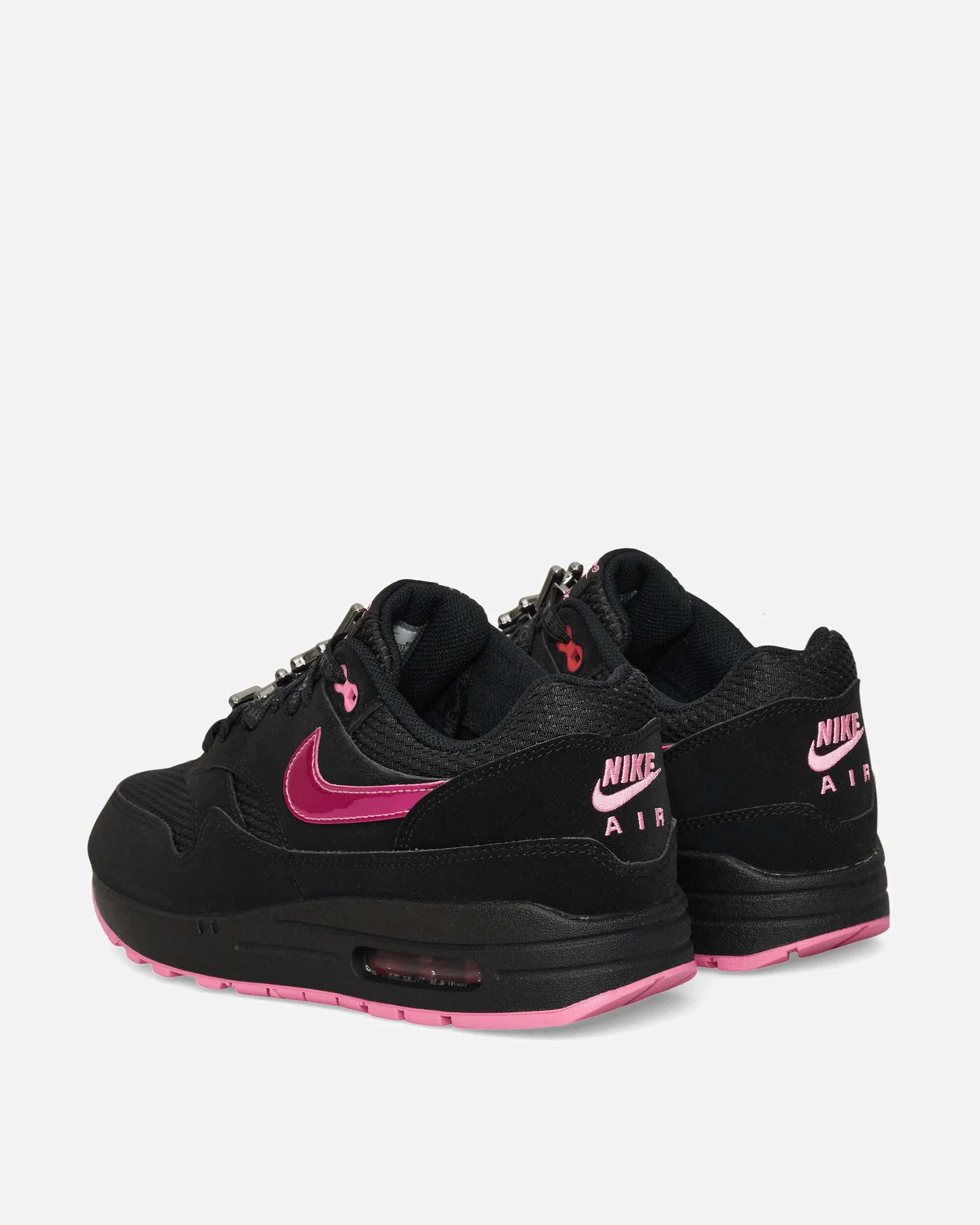 Air Max 1 Chaussures de Sport Premium Noir / Rose Ludique