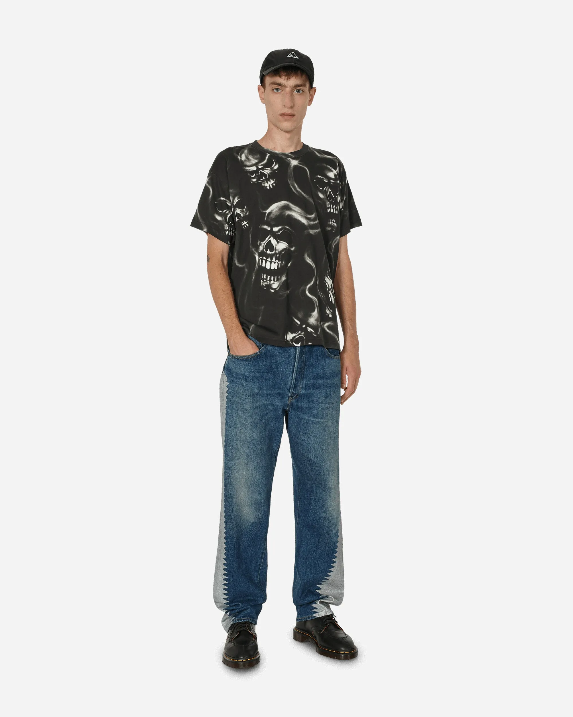 T-shirt à l'aérographe Noir