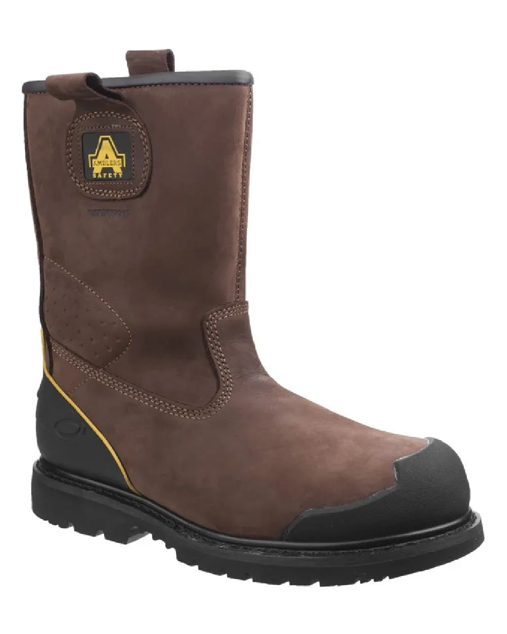 Chaussures de sécurité Amblers Bottes de rigueur étanches FS223 à couture Goodyear pour hommes