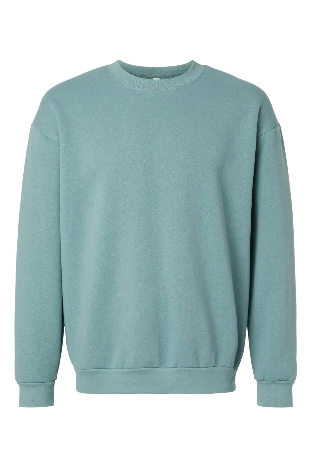 American Apparel Pull Homme ReFlex en Polaire à Col Rond - Vert Arctique