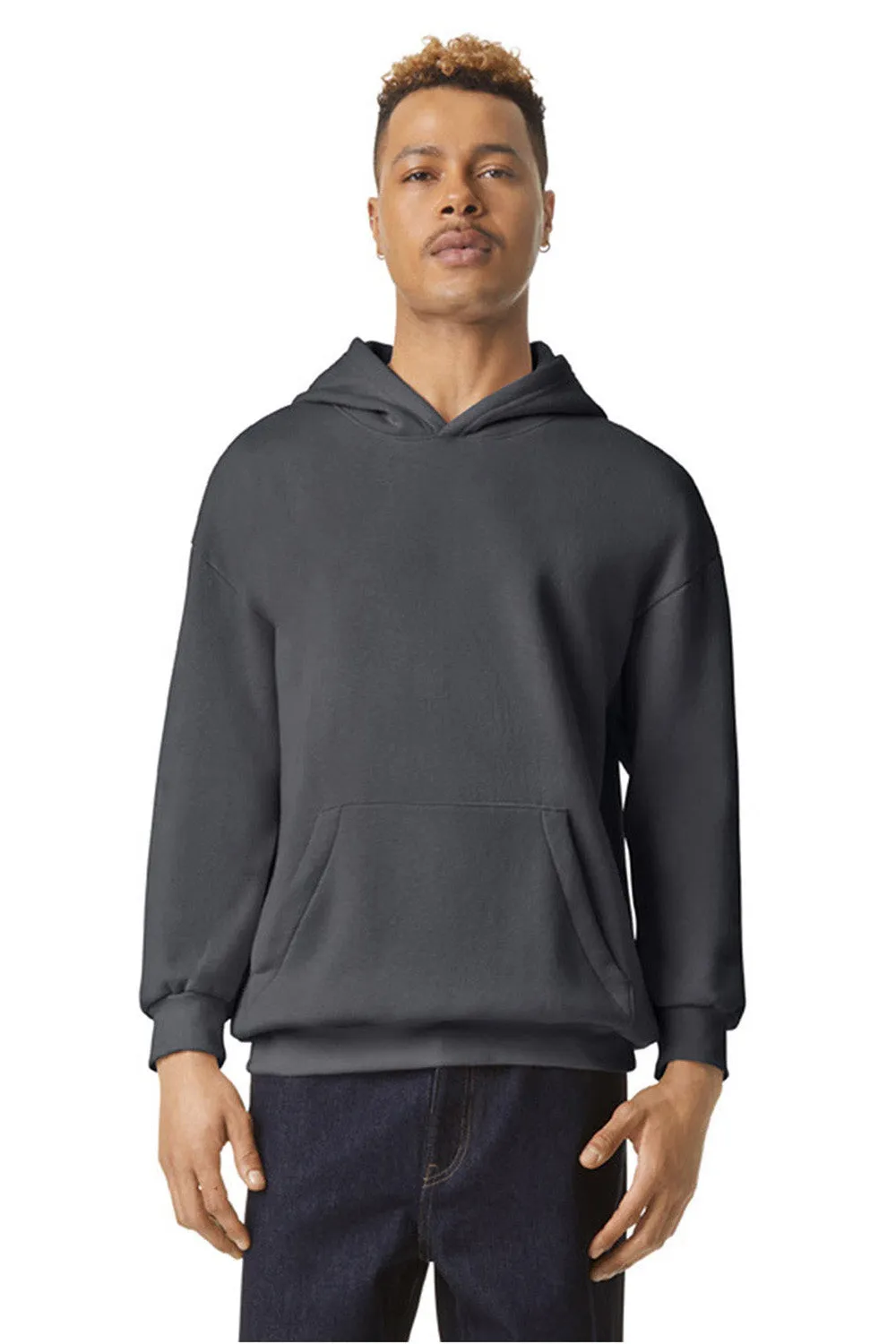 American Apparel Sweat à capuche en polaire ReFlex pour homme avec poche kangourou - Gris asphalte