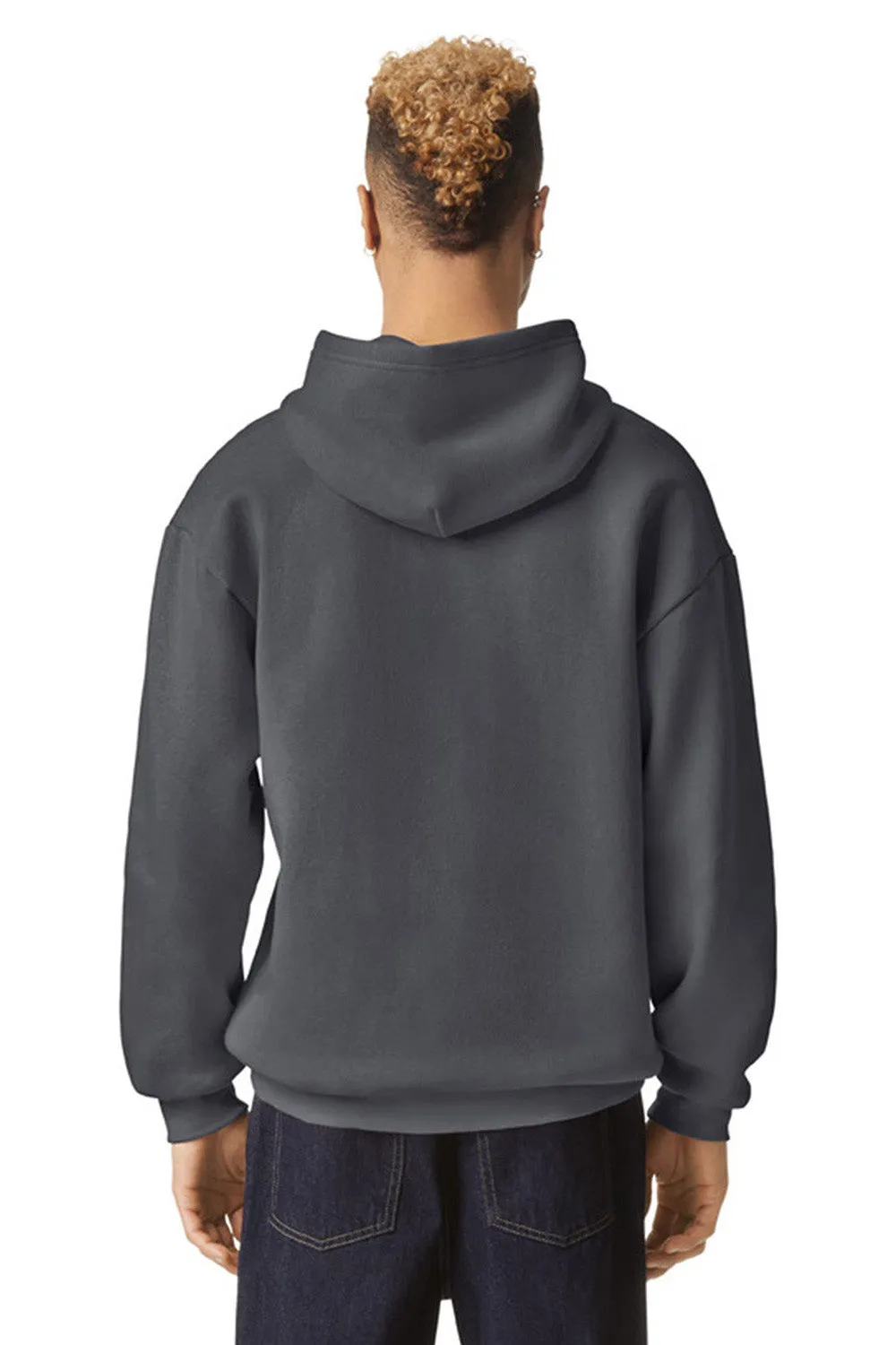 American Apparel Sweat à capuche en polaire ReFlex pour homme avec poche kangourou - Gris asphalte