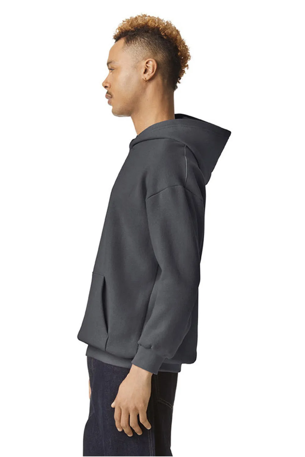 American Apparel Sweat à capuche en polaire ReFlex pour homme avec poche kangourou - Gris asphalte