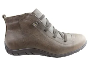 Andacco Mist Womens Leather Comfortable Ankle Boots Made In Brazil Andacco Shoes