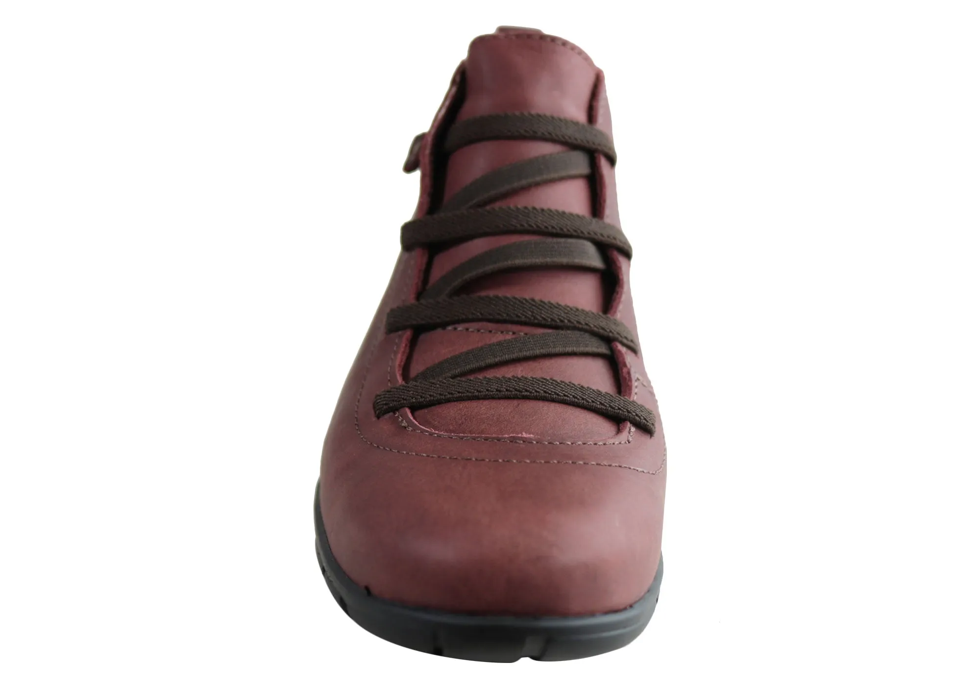 Bottes cheville confortables en cuir pour femmes Andacco Mist Fabriquées au Brésil Chaussures Andacco