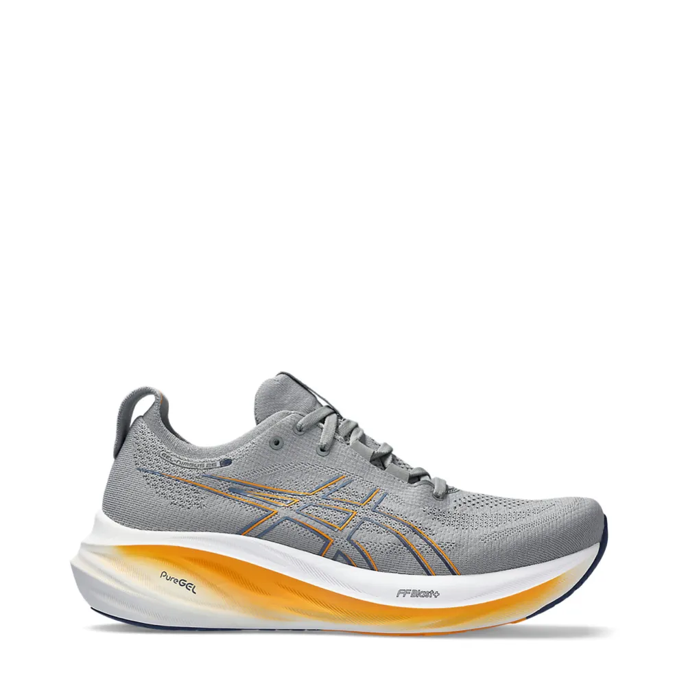 Asics Chaussure de course GEL-NIMBUS 26 pour homme en Sheet Rock/Thunder Blue