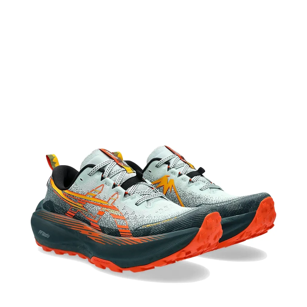 Asics Chaussure de course Trabuco 4 pour homme en Mousse froide/Orange nova