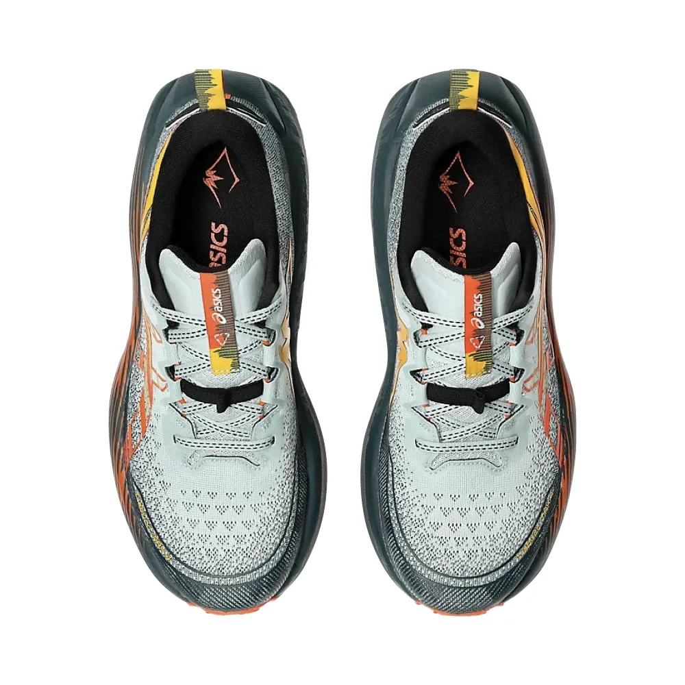 Asics Chaussure de course Trabuco 4 pour homme en Mousse froide/Orange nova