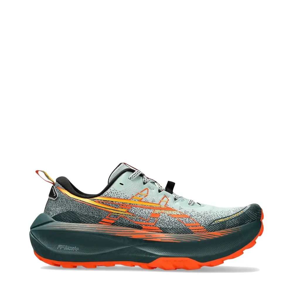 Asics Chaussure de course Trabuco 4 pour homme en Mousse froide/Orange nova