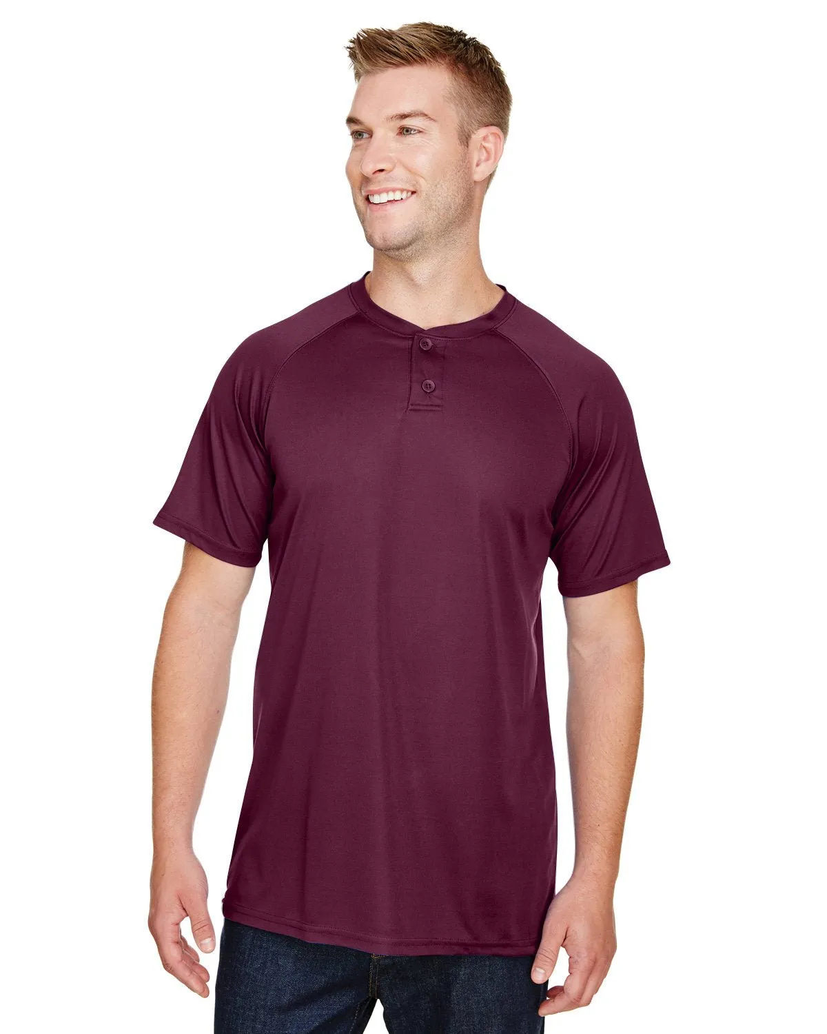 Augusta Sportswear AG1565 Maillot de baseball adulte Attain à 2 boutons