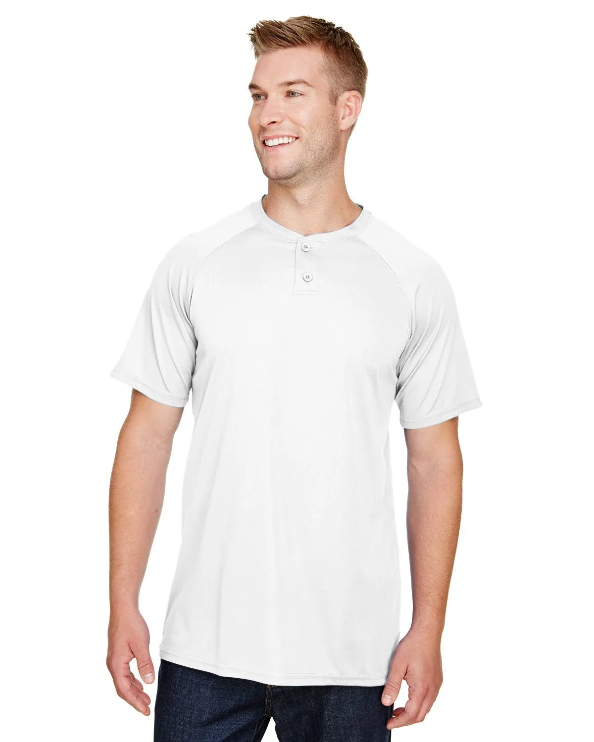 Augusta Sportswear AG1565 Maillot de baseball adulte Attain à 2 boutons