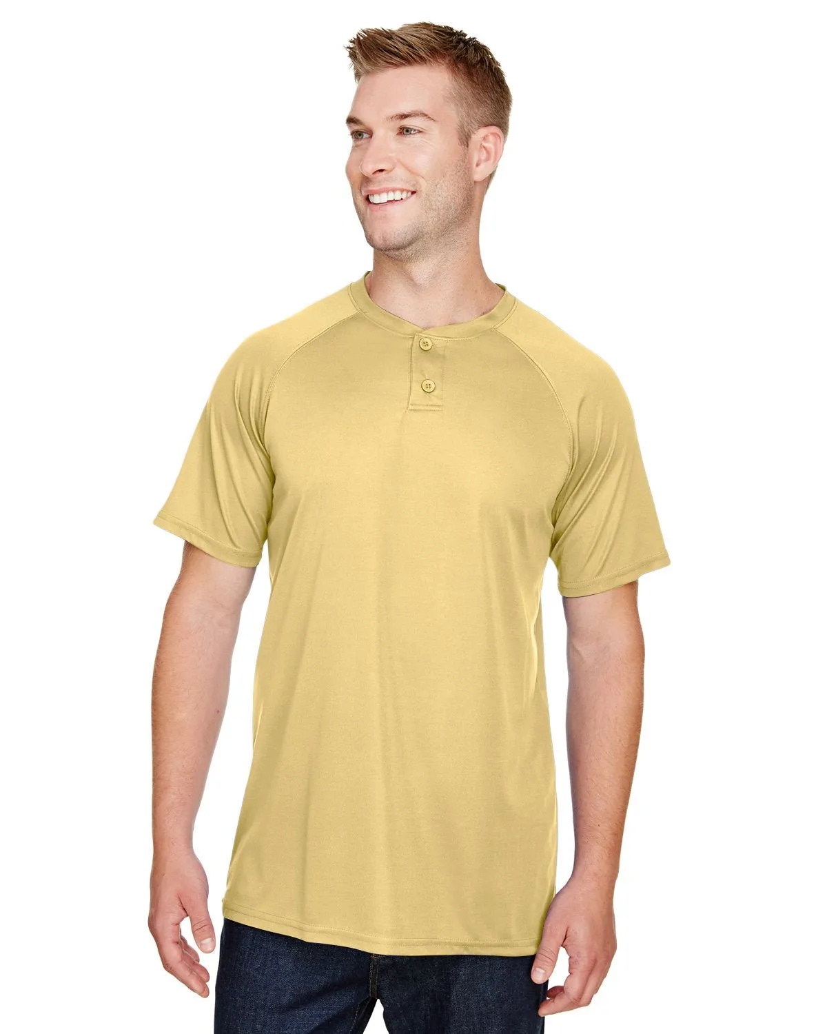 Augusta Sportswear AG1565 Maillot de baseball adulte Attain à 2 boutons