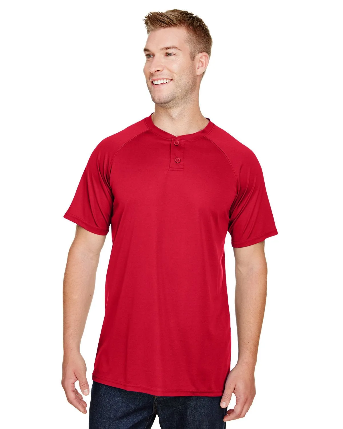 Augusta Sportswear AG1565 Maillot de baseball adulte Attain à 2 boutons