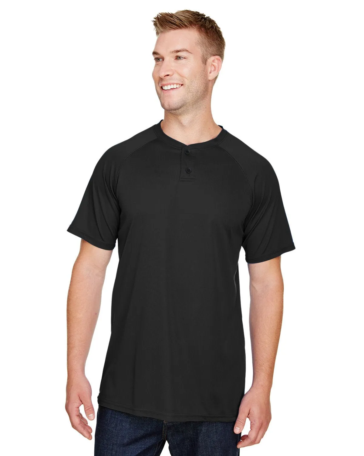 Augusta Sportswear AG1565 Maillot de baseball adulte Attain à 2 boutons