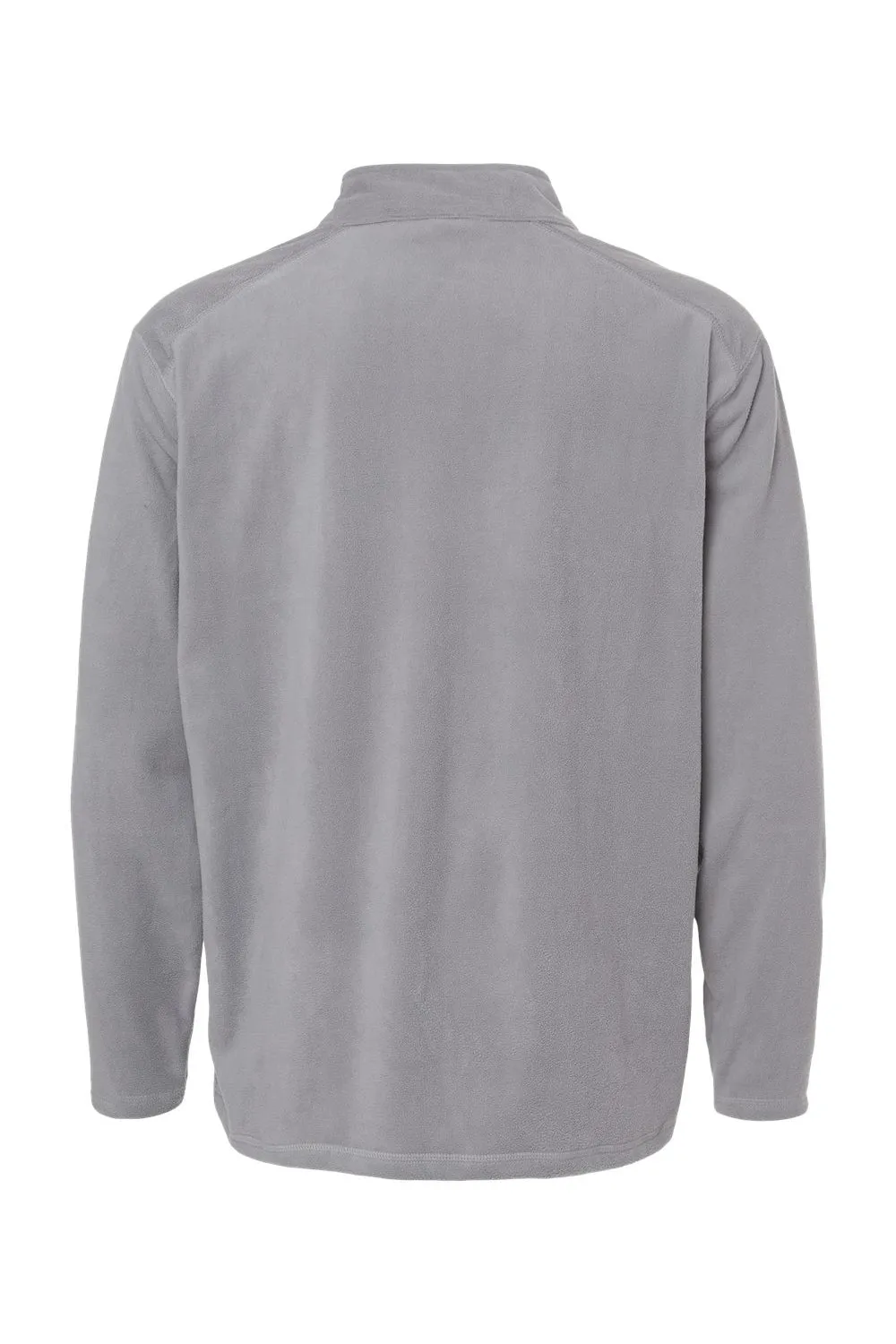 Pull à capuche 1/4 zip micro polaire Eco Revive pour homme Augusta Sportswear - Gris sportif