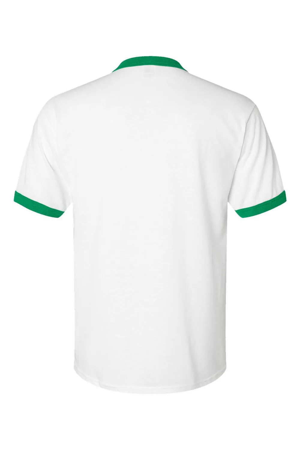 T-shirt à manches courtes et col rond Augusta Sportswear pour hommes - Blanc/Vert Kelly