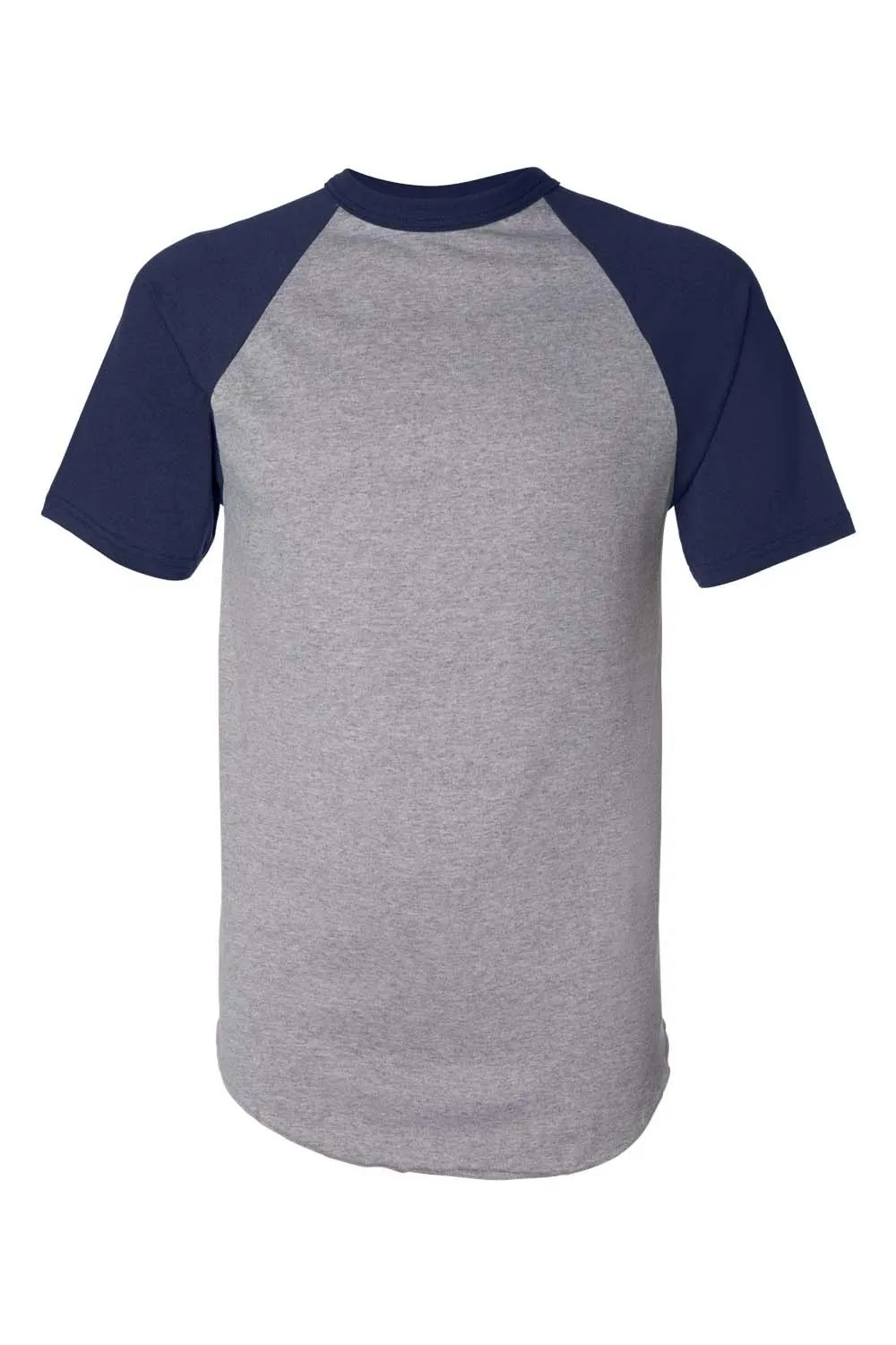T-shirt à manches courtes pour hommes Augusta Sportswear - Gris chiné/Bleu marine