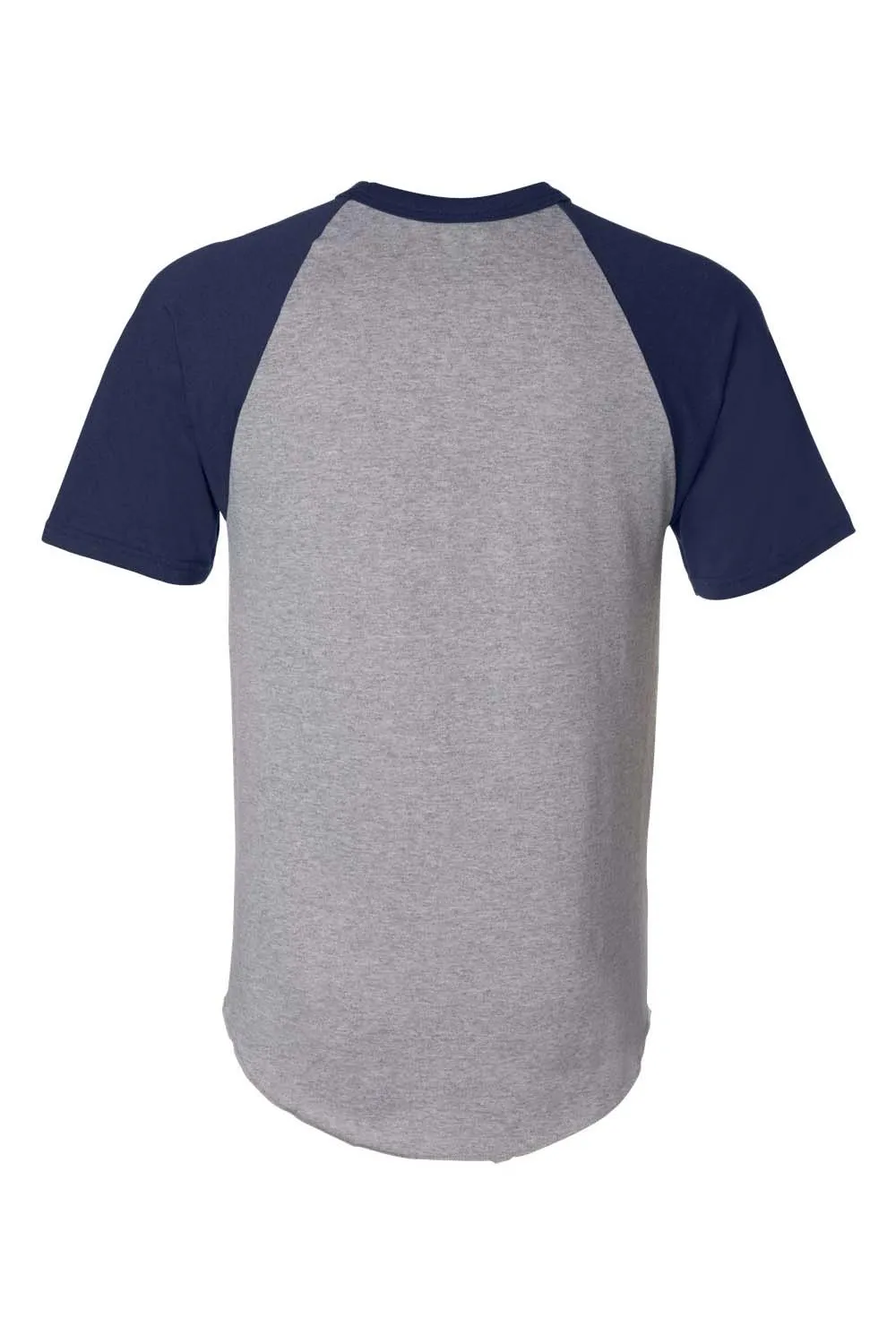 T-shirt à manches courtes pour hommes Augusta Sportswear - Gris chiné/Bleu marine