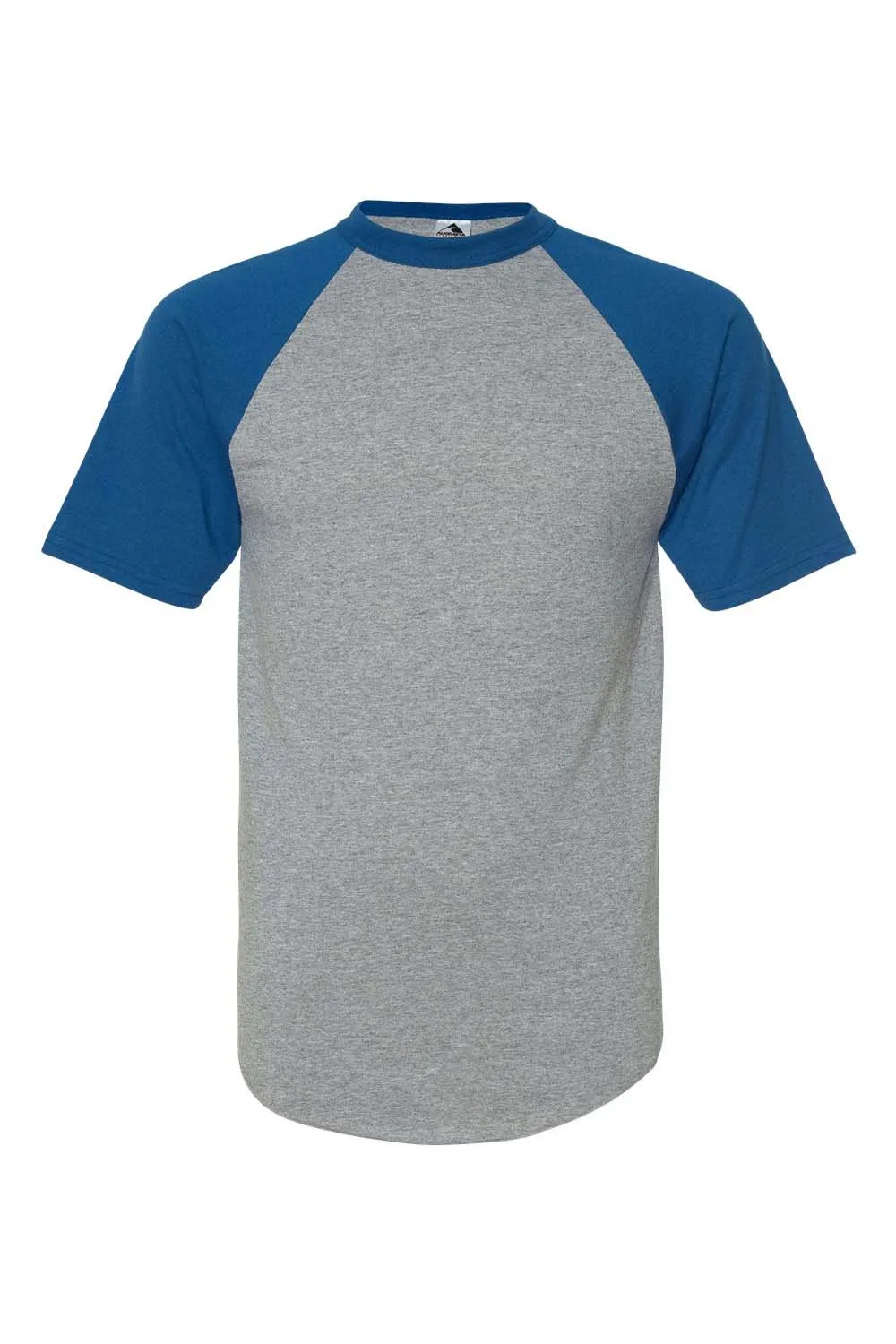 T-shirt à manches courtes pour hommes Augusta Sportswear - Gris chiné/Bleu royal