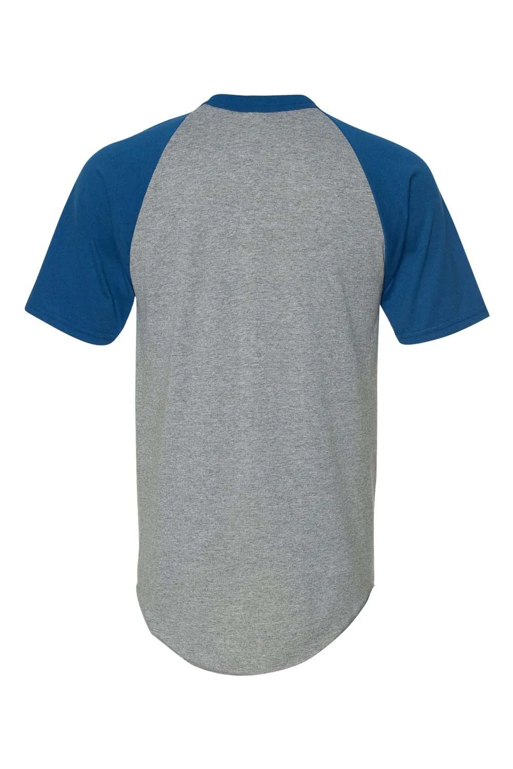 T-shirt à manches courtes pour hommes Augusta Sportswear - Gris chiné/Bleu royal