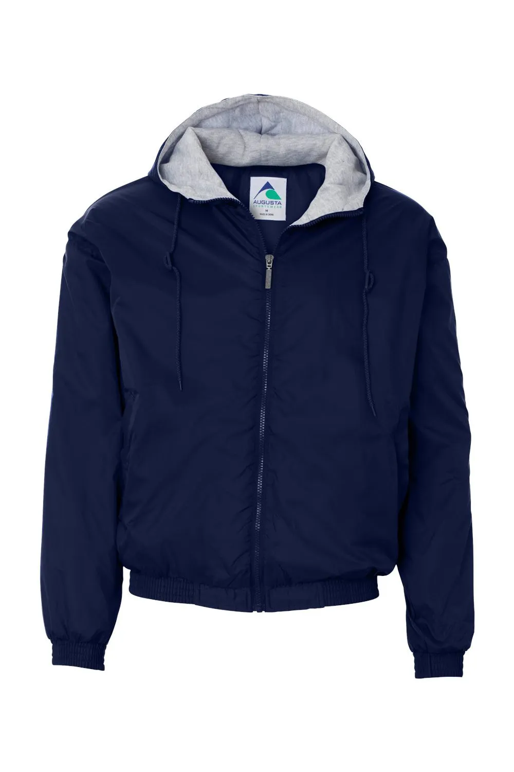 Veste à capuche imperméable pour hommes Augusta Sportswear - Bleu marine