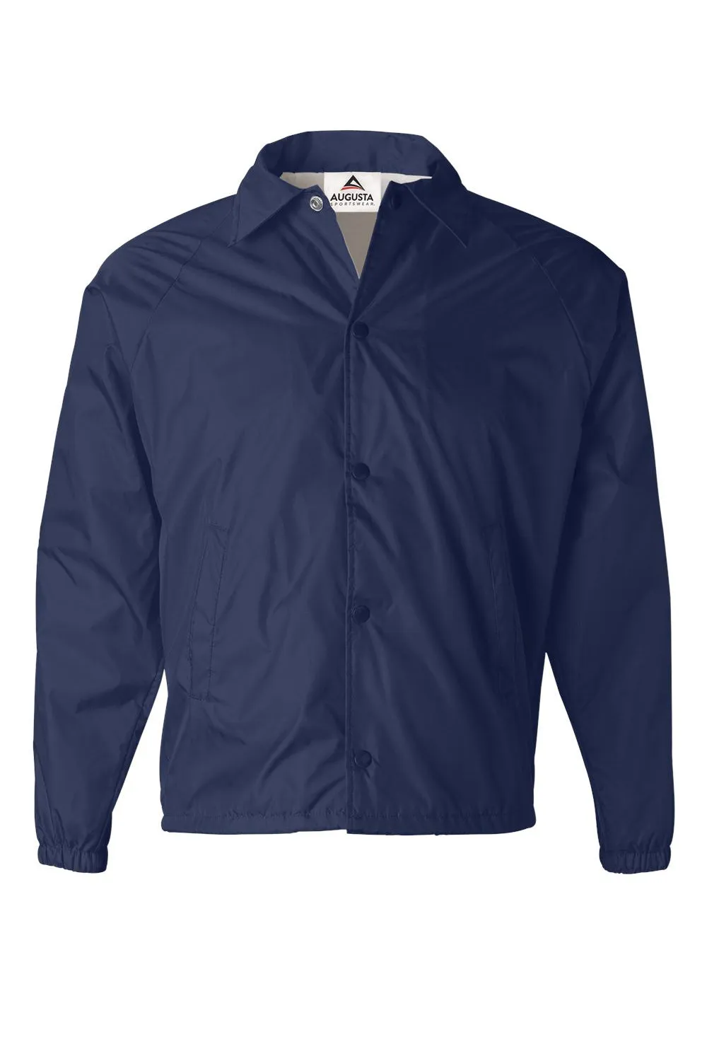 Veste de coach résistante à l'eau pour hommes Augusta Sportswear - Bleu marine