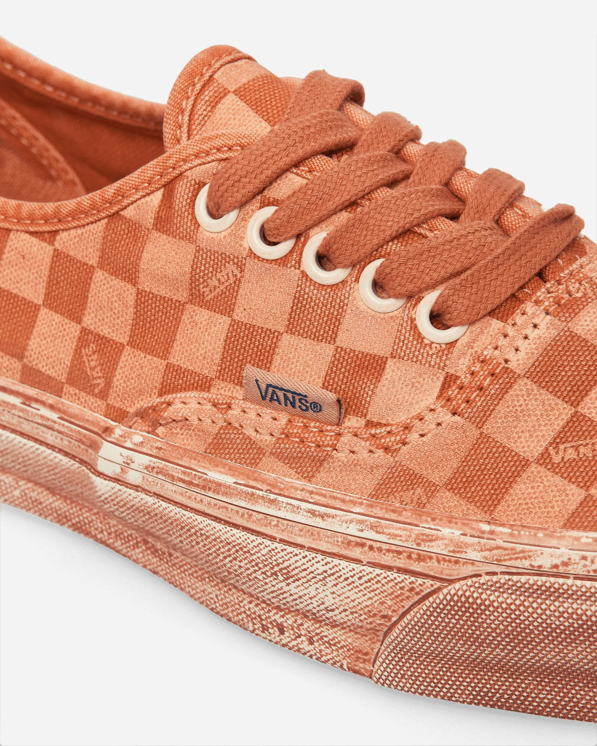 Authentique LX Réédition 44 Sneakers à Damier Teint par Trempage Marmelade