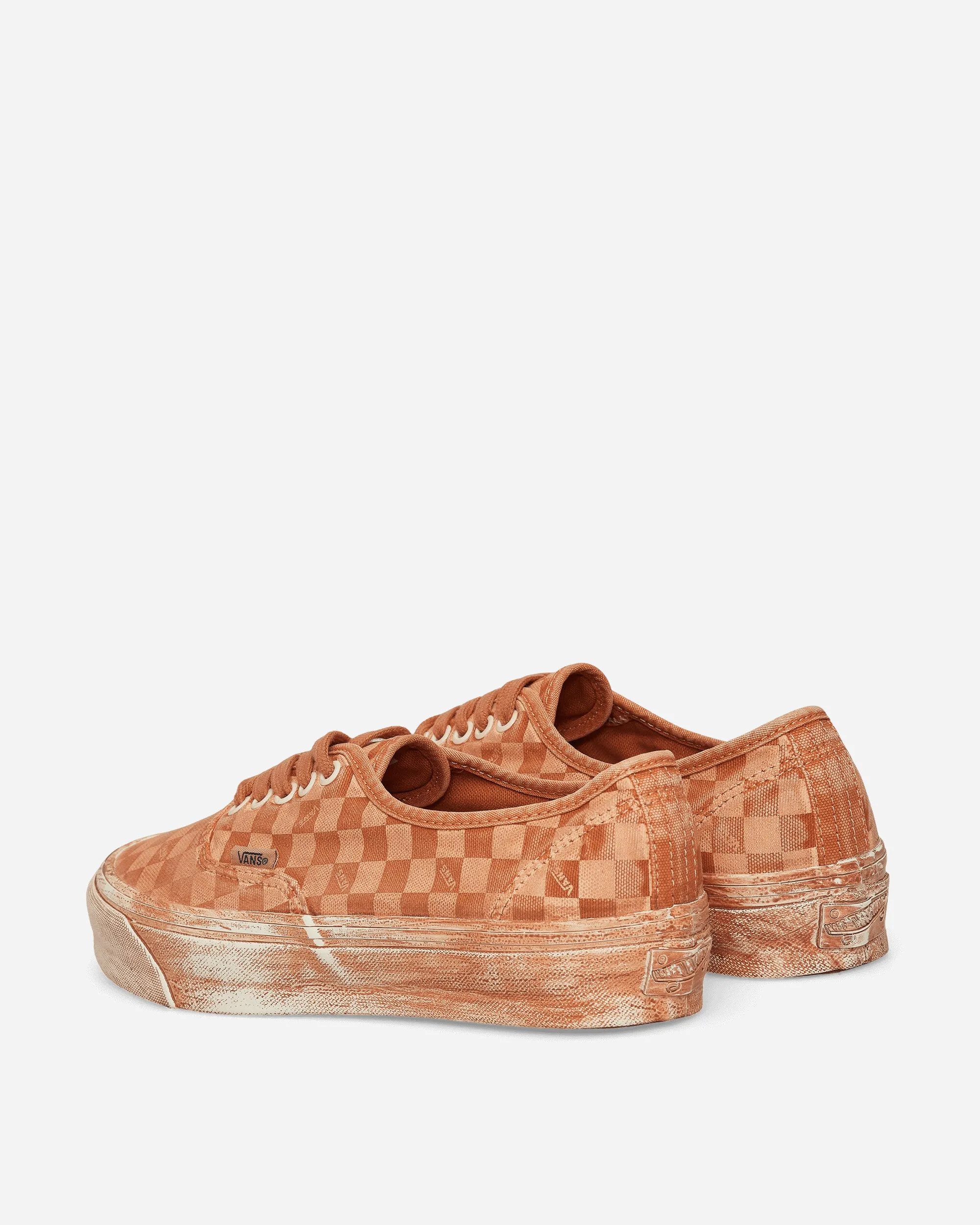 Authentique LX Réédition 44 Sneakers à Damier Teint par Trempage Marmelade