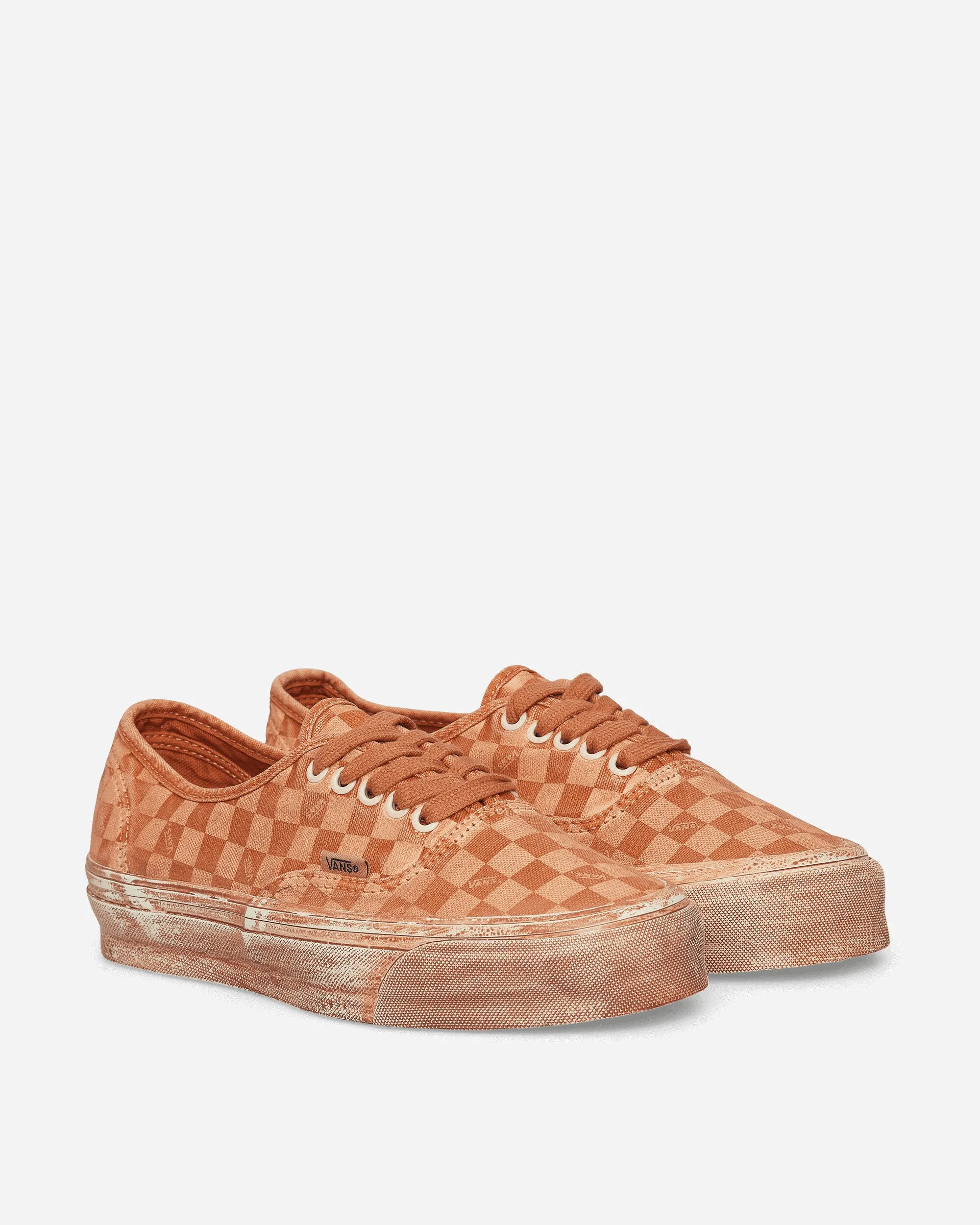 Authentique LX Réédition 44 Sneakers à Damier Teint par Trempage Marmelade
