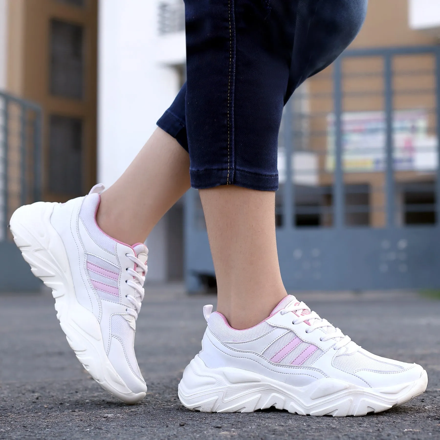 Bacca Bucci DAISY Femme Sneakers à Plateforme Épaisse