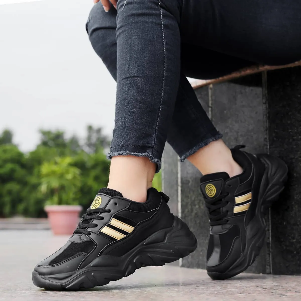 Bacca Bucci DAISY Femme Sneakers à Plateforme Épaisse