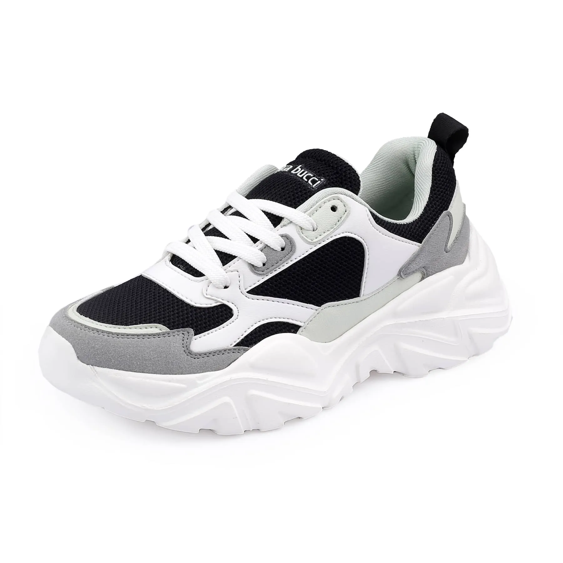 Bacca Bucci SPARK Sneakers basses à plateforme ColorBlock pour femmes | Sneakers StreetWear épaisses