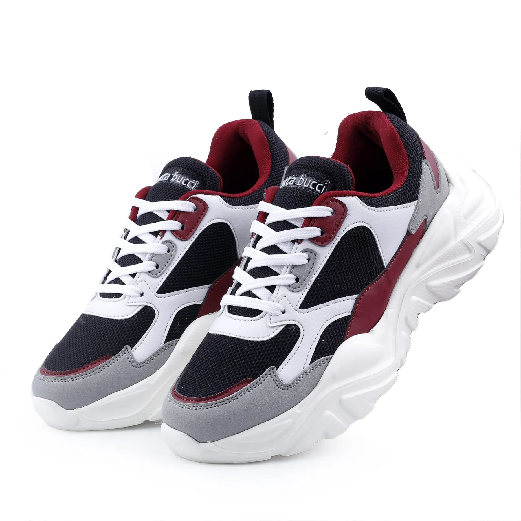 Bacca Bucci SPARK Sneakers basses à plateforme ColorBlock pour femmes | Sneakers StreetWear épaisses